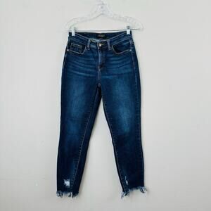 Judy Blue Slim Fit Straight Leg Cropped Ankle Jeans Women’s Size 26